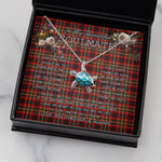 Sea Turtle Necklace To My Beautiful Soulmate Necklace In Your Eyes I Have Found My Home Clan Innes of Moray Tartan Blue Turtle Necklace