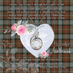 Rising Phoenix Necklace - Valentine Necklace Clan Ferguson Weathered Tartan Gift for Girlfriend, Gift for My Wife Rising Phoenix Necklace