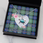 Sea Turtle Necklace Gift for My Beautiful Girlfriend Valentines Necklace Clan Sutherland Ancient Tartan Blue Turtle Necklace