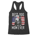 Womens American Flag Best Dog Mom Ever Salukis USA Women's Tank Top - Scotstee Shop
