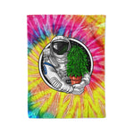Scotstee Shop - Scotstee Shop Blanket Astronaut Stoner Weed Hippie Fleece Blanket