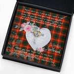 Gift For My Beautiful Girlfriend Necklace Valentine Necklace Clan Douglas of Roxburgh Tartan Cross Dancing Necklace Scottish Tartan Jewelry