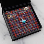 Sea Turtle Necklace To My Beautiful Soulmate Necklace In Your Eyes I Have Found My Home Clan Brown Modern Tartan Blue Turtle Necklace