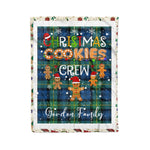 Personalized Gift Tartan Plaid Blanket Clan Gordon Ancient With Christmas Cookie Baking Crew Christmas Gift Blanket, Plaid Blanket, Christmas Fleece Blanket, Christmas Blanket, Tartan Blanket, Scottish Blanket, Scotland Blanket, Family Name Blanket, Custom Blanket, Personalized Blanket