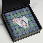 Rising Phoenix Necklace - Valentine Necklace Clan Sutherland Ancient Tartan Gift for Girlfriend, Gift for My Wife Rising Phoenix Necklace