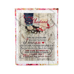 Scotstee Shop - Personalized Gift Letter To My Husband Love Quotes To Husband Gift Fleece Blanket