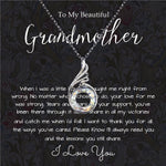 Rising Phoenix Necklace - Grandmother Necklace, To My Beautiful Grandmother Necklace, Mother's Day Gift For Grandma Grandmother, Thank You