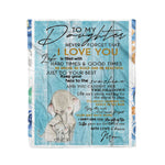Scotstee Shop - Personalized To My Daughter Blanket From Mom Lovely Gift for my daughter Fleece Blanket