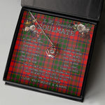 To My Beautiful Soulmate Necklace In Your Eyes I Have Found My Home Clan Stewart of Appin Tartan Crown Pendant Necklace