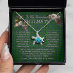 Sea Turtle Necklace To My Beautiful Soulmate Necklace In Your Eyes I Have Found My Home Clan Agnew Hunting Tartan Blue Turtle Necklace, Valentine Necklace Gift for Girlfriend Clan Mitchell Ancient Tartan Sunflower Pendant Necklace, Scottish Tartan Jewelry, valentine necklace, necklace girlfriend, necklace for wife, cute necklaces for girlfriend, jewelry for girlfriend, to my soulmate necklace, to my future wife necklace