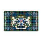 Doormat - Welcome Mat Scottish Colquhoun Ancient Clan Badge Tartan Door Mat, Plaid Doormat