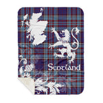 Sherpa Blanket - Tartan Blanket Thistle and Lion Scottish Clan RCAF Plaid Blanket, plaid sherpa blanket queen,purple sherpa blanket,queen sherpa blanket,queen size sherpa blanket,red sherpa blanket,scottish tartan blankets,sherpa blanket,sherpa christmas blanket