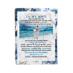 Scotstee Shop - Personalized Gift Letter To My Wife Beach Gift, Wife Birthday, Couple Love Gift Fleece Blanket