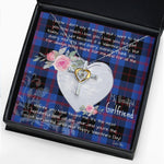 Gift For My Beautiful Girlfriend Necklace Valentine Necklace Clan Angus Modern Tartan Cross Dancing Necklace Scottish Tartan Jewelry