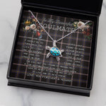 Sea Turtle Necklace To My Beautiful Soulmate Necklace In Your Eyes I Have Found My Home Clan Navy Dress Blue Tartan Blue Turtle Necklace