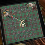 To My Beautiful Soulmate Necklace In Your Eyes I Have Found My Home Clan MacKinnon Hunting Ancient Tartan Wishbone Dancing Necklace