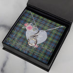 Rising Phoenix Necklace - Valentine Necklace Clan Watson Ancient Tartan Gift for Girlfriend, Gift for My Wife Rising Phoenix Necklace