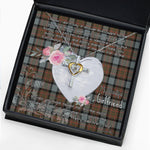 Gift For My Beautiful Girlfriend Necklace Valentine Necklace Clan MacLaren Weathered Tartan Cross Dancing Necklace Scottish Tartan Jewelry
