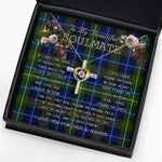 To My Beautiful Soulmate Necklace In Your Eyes I Have Found My Home Clan Smith Modern Tartan Cross Dancing Necklace