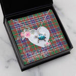 Sea Turtle Necklace Gift for My Beautiful Girlfriend Valentines Necklace Clan Adam Ancient Tartan Blue Turtle Necklace