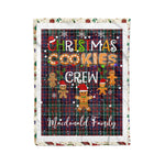 Personalized Gift Tartan Plaid Blanket Clan Macdonald With Christmas Cookie Baking Crew Christmas Gift Blanket, Plaid Blanket, Christmas Fleece Blanket, Christmas Blanket, Tartan Blanket, Scottish Blanket, Scotland Blanket, Family Name Blanket, Custom Blanket, Personalized Blanket