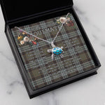 Sea Turtle Necklace To My Beautiful Soulmate Necklace In Your Eyes I Have Found My Home Clan Stewart Weathered Tartan Blue Turtle Necklace
