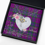 Gift For My Beautiful Girlfriend Necklace Valentine Necklace Clan Wardlaw Tartan Cross Dancing Necklace Scottish Tartan Jewelry