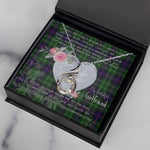 Rising Phoenix Necklace - Valentine Necklace Clan Leslie Tartan Gift for Girlfriend, Gift for My Wife Rising Phoenix Necklace