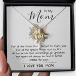 Cross Dancing Necklace - To My Mom - I Love You Mom, Mother's Day Necklace