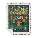 Personalized Gift Tartan Plaid Blanket Clan MacLean With Christmas Cookie Baking Crew Christmas Gift Sherpa Blanket, tartan sherpa blanket,buffalo plaid sherpa blanket,christmas sherpa blanket,Christmas Throw Blanket,green plaid sherpa blanket,green sherpa blanket