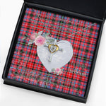 Gift For My Beautiful Girlfriend Necklace Valentine Necklace Clan Udny Tartan Cross Dancing Necklace Scottish Tartan Jewelry