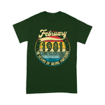 Vintage Retro February 1981 40th Birthday Gift 40 Years Old Birthday Shirt Funny 40th Birthday T Shirts - Scotstee Shop