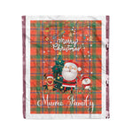 Personalized Gift Tartan Plaid Blanket Clan Munro Ancient With Funny Santa Snowman Reindeer Merry Christmas Fleece Blanket, Home Living Room, Plaid Blanket, Tartan Blanket, Scottish Blanket, Buffalo fleece blanket, Christmas Blanket