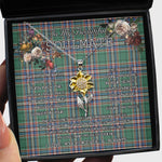 To My Beautiful Soulmate Sunflower Necklace In Your Eyes I Have Found My Home Clan MacFarlane Hunting Tartan Jewelry For Girlfriend