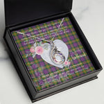 Rising Phoenix Necklace - Valentine Necklace Clan Carnegie Tartan Gift for Girlfriend, Gift for My Wife Rising Phoenix Necklace