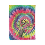 Scotstee Shop - Scotstee Shop Blanket Alien-Bilobalien Tie Dye Rainbow Hippie Fleece Blanket