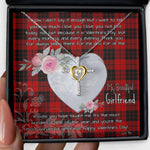 Gift For My Beautiful Girlfriend Necklace Valentine Necklace Clan MacLeod Of Raasay Tartan Cross Dancing Necklace Scottish Tartan Jewelry