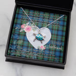 Sea Turtle Necklace Gift for My Beautiful Girlfriend Valentines Necklace Clan Smith Ancient Tartan Blue Turtle Necklace