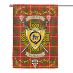 House Flag - Bruce Modern Irish Shield Celtic Cross Tartan Garden Flag St Patrick's Day Garden Flag