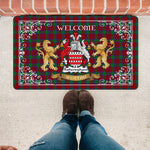Doormat - Tartan Door Mat The Family Fotheringham Welcome Mat, Plaid Doormat Scottish