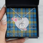 Rising Phoenix Necklace - Valentine Necklace Clan Laing Tartan Gift for Girlfriend, Gift for My Wife Rising Phoenix Necklace