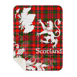 Sherpa Blanket - Tartan Blanket Thistle and Lion Scottish Clan MacKinnon Plaid Blanket, plaid sherpa blanket queen,purple sherpa blanket,queen sherpa blanket,queen size sherpa blanket,red sherpa blanket,scottish tartan blankets,sherpa blanket,sherpa christmas blanket
