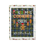 Personalized Gift Tartan Plaid Blanket Clan MacLellan With Christmas Cookie Baking Crew Christmas Gift Blanket, Plaid Blanket, Christmas Fleece Blanket, Christmas Blanket, Tartan Blanket, Scottish Blanket, Scotland Blanket, Family Name Blanket, Custom Blanket, Personalized Blanket