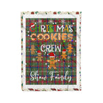Personalized Gift Tartan Plaid Blanket Clan Shaw Green Modern With Christmas Cookie Baking Crew Christmas Gift Blanket, Plaid Blanket, Christmas Fleece Blanket, Christmas Blanket, Tartan Blanket, Scottish Blanket, Scotland Blanket, Family Name Blanket, Custom Blanket, Personalized Blanket