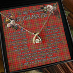 To My Beautiful Soulmate Necklace In Your Eyes I Have Found My Home Clan MacDougall Modern Tartan Wishbone Dancing Necklace