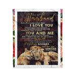 Scotstee Shop - Personalized Gift Quote For My Husband Gift Letter For Him And I Love You So Much, Family Gifts Fleece Blanket