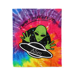 Scotstee Shop - Scotstee Shop Blanket Alien - I Want To Believe Hippie Rainbow Fleece Blanket