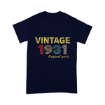 Vintage 1981 Cool 40 Year Old 40th Birthday Gift Birthday Shirt Funny 40th Birthday T Shirts - Scotstee Shop