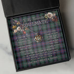 To My Beautiful Soulmate Necklace In Your Eyes I Have Found My Home Clan Rose Hunting Modern Tartan Crown Pendant Necklace