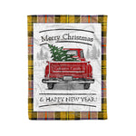 Tartan Blanket Vintage Red Truck with Christmas Tree Family Scottish Clan Culloden plaid blanket, red plaid blanket, buffalo plaid blanket, green plaid blanket, plaid fleece blanket, blue plaid blanket, red tartan blanket, tartan plaid blanket, black and white plaid blanket, , christmas plaid blanket, orange plaid blanket, tartan plaid throw blanket, pink plaid blanket, brown plaid blanket, buffalo check blanket